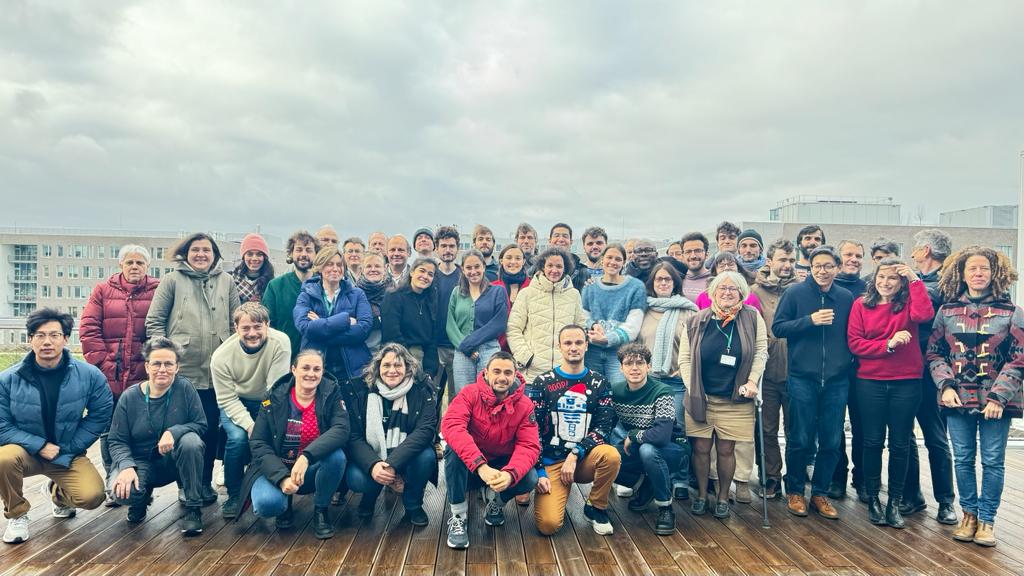 Une partie du laboratoire lors du repas de fin d'année en 2023